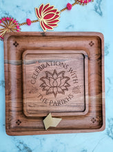 Load image into Gallery viewer, Square Celebrations Wood Tray
