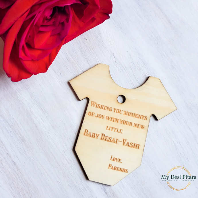 Baby Onesie Gift Tag - My Desi Pitara