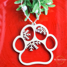 Load image into Gallery viewer, Dog Paw Coloring Ornament
