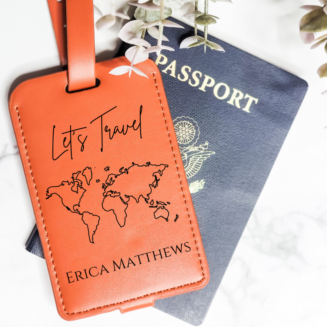 Let's Travel Luggage Tag